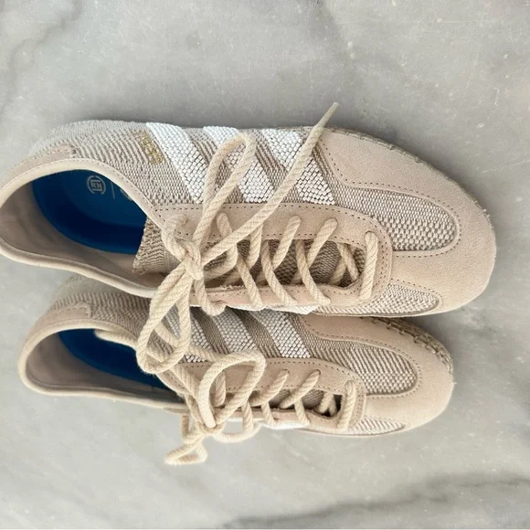 Adidas Cream and White Gazelle Clot Halo Ivory Sneakers - Picture 3 of 10